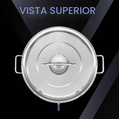 Vista 4 de CONCORD - Olla de acero inoxidable para preparar cerveza casera (accesorios sin agua) (20 cuartos de galón/5 galones)