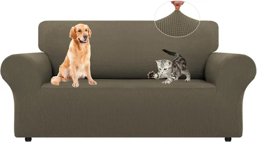 Vista 78 de LURKA Fundas elásticas para silla y sofá de 1 pieza, Fundas para sofá con protector elástico en la parte inferior para niños y perros