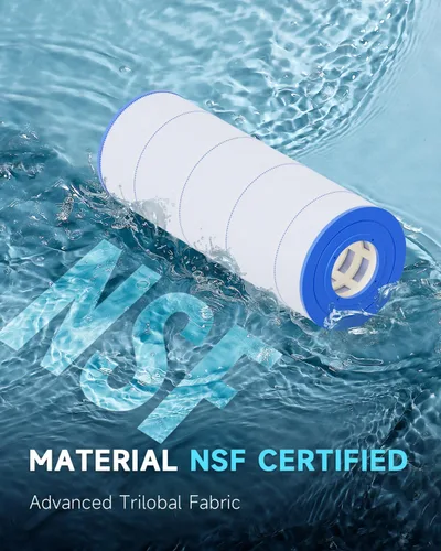 Vista 2 de AQUALTRA Cartucho de filtro de piscina compatible con C1200, PA120, CX1200RE, C-8412, FC-1293, 120 pies cuadrados, 23 1/4 pulgadas x 8 15/16