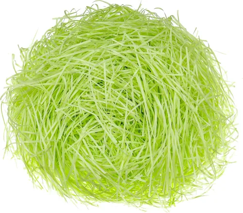 Vista 15 de Zonon Cesta de pasto de Pascua de 17 onzas, trituradores de papel de rafia, relleno de papel de rafia, para embalaje de regalo, caza de huevos