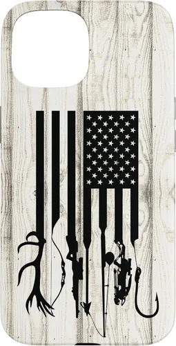 Vista 6 de iPhone 16 Blanco Rústico Pesca Y Caza Pistola Ballesta USA America Case