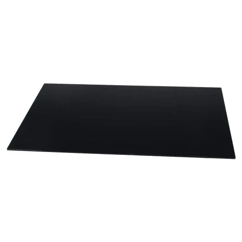 Vista 2 de Fielect lámina de plexiglás acrílico, plástico, panel rectangular, para carteles y manualidades, A5 2 mm, color negro.