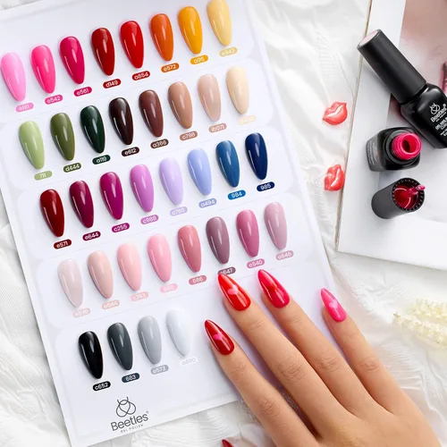 Vista 2 de Beetles - Juego de 44 esmaltes de uñas de gel, colección Colorful Muse, 36 0-0 Musa colorida