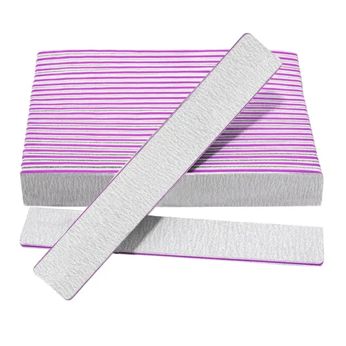 Vista 8 de 21 limas de uñas Emery Board, lima de uñas de grano 100/180 para uñas acrílicas y de gel