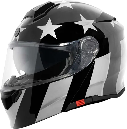 Vista 11 de TORC T28 - Casco integral para motocicleta con diseño gráfico de estrella, aprobado por DOT y ECE 22.05 (Estrella Oscura-X-Pequeño)