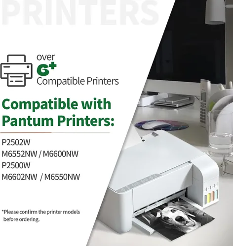 Vista 2 de JINTUM PB-211 - Cartucho de tóner compatible con Pantum PB-211 PB-211EV para impresora P2502W M6552NW M6600NW P2500W M6602NW M6550NW (paquete de 4)