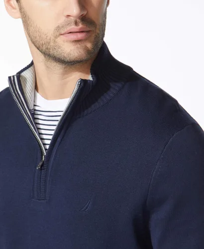 Vista 4 de Nautica - Sudadera con un cuarto de cremallera para hombre