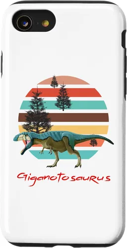 Vista 8 de iPhone 12 mini Giganotosaurus Retro T rex prehistoric dinosaur Father's day Case