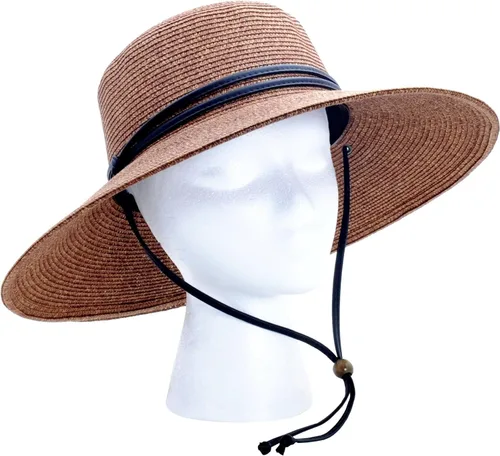 Vista 8 de Sloggers Sombrero trenzado estándar de ala ancha para mujer