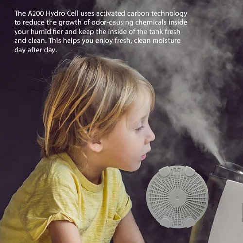 Vista 7 de Hydro Cell A200 - Filtro humidificador con carbón activado compatible con BONECO y AIR-O-Swiss Humidificador ultrasónico, paquete de 3, color gris