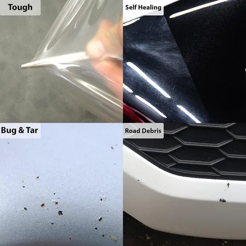 Vista 4 de BOGAR TECH DESIGNS Funda para kit de película PPF para parachoques delantero Honda HR-V 2023+, sujetador transparente
