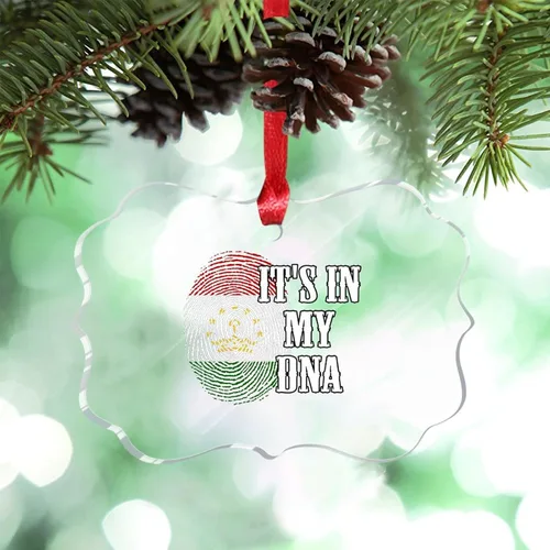 Vista 36 de Adorno de Navidad personalizado del Reino Unido 2023 It's in My DNA, adorno de huellas dactilares para decoración de árbol de Navidad, recuerdo