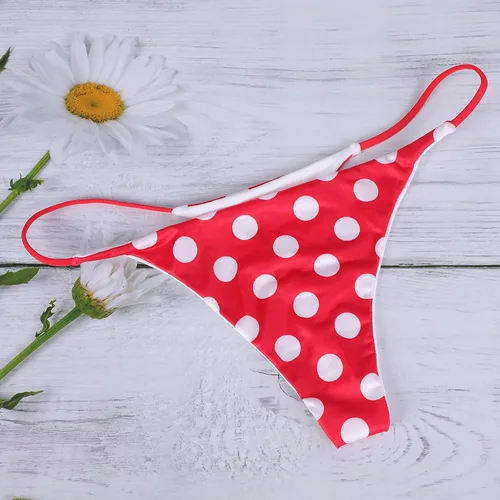 Vista 4 de Tangas para mujer con estampado de sol y tanga de talle bajo bragas elásticas