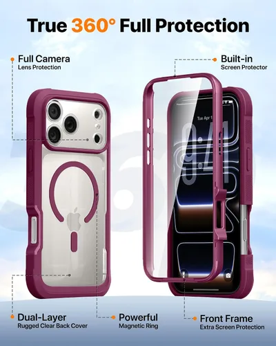 Vista 754 de DIACLARA - Funda transparente compatible con iPhone XR 6.1 pulgadas 2018