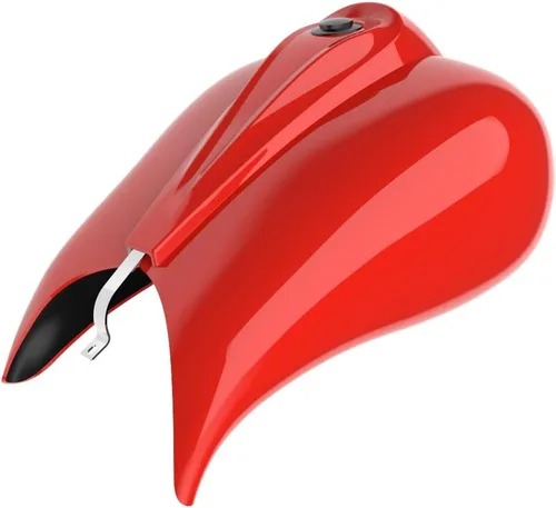 Vista 87 de Cubiertas de tanque estiradas con consola de tablero y tapa de tanque de combustible, cubiertas de combustible de galón para Harley Touring Whisky