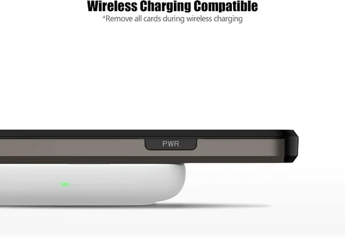 Vista 204 de Nvollnoe - Funda para iPhone 14 con tarjetero [tienda de 5 tarjetas] Negro - Almacenamiento más grande