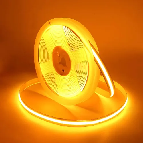 Vista 14 de COB - Tira de luces LED, 1.6 ft/1.6 pies, flexible, flexible, flexible, flexible, tira de luces LED COB DC 5V 320 LEDs/m, blanco cálido, 3000 K