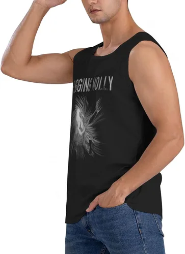 Vista 7 de Hombre Muscle Tank Tops Camiseta Moda Festival de Música sin mangas Camiseta