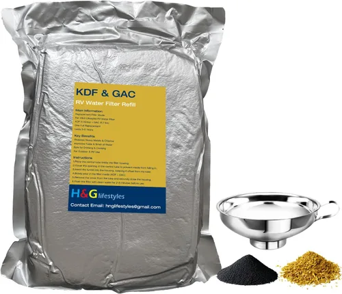 Vista 8 de H&G Lifestyles Resina de eliminación de hierro de 4L para filtro de agua con hierro, repuesto de cartucho de filtro de resina de intercambio iónico