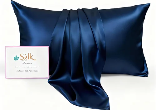 Vista 19 de Fundas de Almohada de Seda - Funda de Almohada de Lujo 6A 100% Seda de Morera para Cabello y Piel - Antiarrugas, Refrescante y Suave, Cremallera