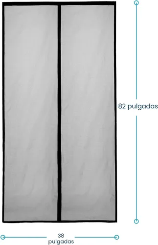 Vista 9 de Flux Phenom Puerta mosquitera magnética (paquete de 2) – Bugs Out, Breeze In – Instalación de sellado automático de 9 minutos, malla de doble Negro