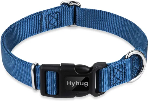 Vista 21 de Hyhug Pets - Collar clásico para perros de la colección regular de color sólido (S, negro)