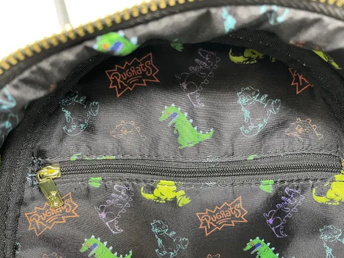 Vista 7 de Loungefly The Rugrats Allover Print Nickelodeon - Bolso de hombro con doble correa para mujer, Negro