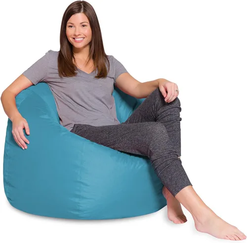Vista 50 de Posh Creations - Sillón puff para niños, adolescentes y adultos, incluye funda extraíble y lavable a máquina, tamaño mediano de 27 pulgadas, lona