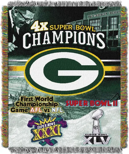 Vista 41 de Northwest NFL Woven Tapestry Wall Hanging, 48 x 60 Inches, Officially Licensed, Decorative Fringes