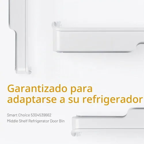 Vista 3 de Smart Choice 240337901 - Estante para puerta de refrigerador, medio, color blanco