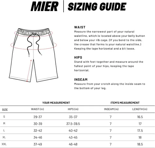 Vista 7 de MIER Sweat Shorts for Men Ultra-Soft Jersey Short with Pockets 7 Inch Inseam for Running, Workout, Training