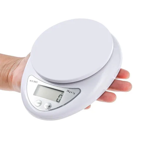 Vista 6 de Joyzan Báscula digital de cocina, pantalla LCD de alimentos, gramos, onzas, unidades de libra, pesa hasta 11.0 lbs, pesaje, medición de pérdida
