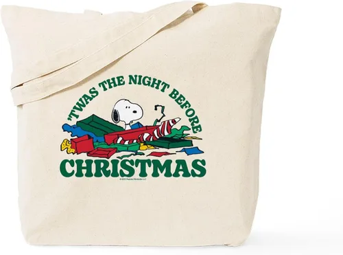 Vista 16 de CafePress Snoopy Another Cocoa Please - Bolsa reutilizable de lona color beige natural
