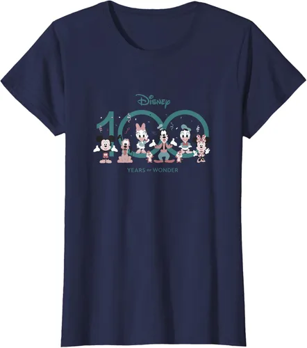Vista 28 de Disney 100 Years of Wonder Mickey & Pals Muted Cute D100 Camiseta, Negro