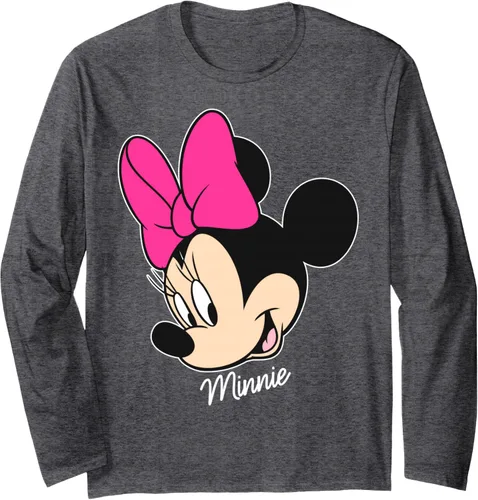 Vista 5 de Disney Mickey and Friends Minnie Mouse Big Face Camiseta de manga larga