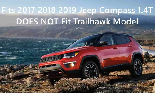 Vista 2 de Kit de Guardabarros para Jeep Compass 2017-2024 Protector contra Salpicaduras de Barro Delantero y Trasero Juego de 4 Piezas de TOPGRIL