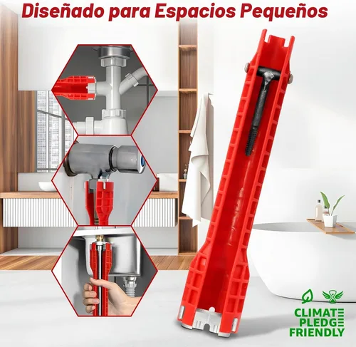 Vista 4 de Forlivese 14 in 1 Faucet and Sink Installer Multi Tool, Basin Faucet Wrench