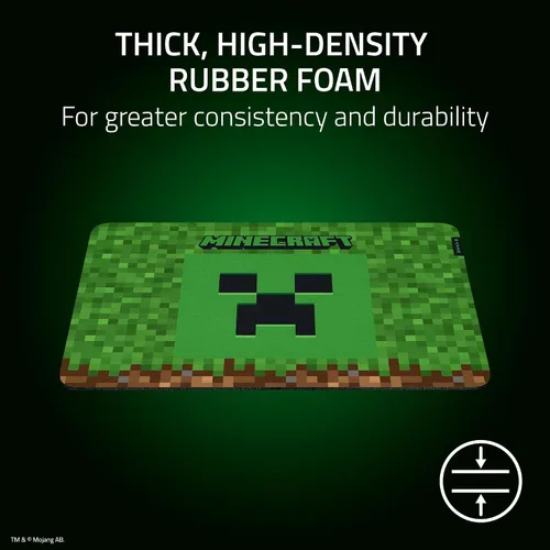 Vista 4 de Razer Gigantus V2 Minecraft Edition - Alfombrilla de mouse suave para juegos para velocidad y control
