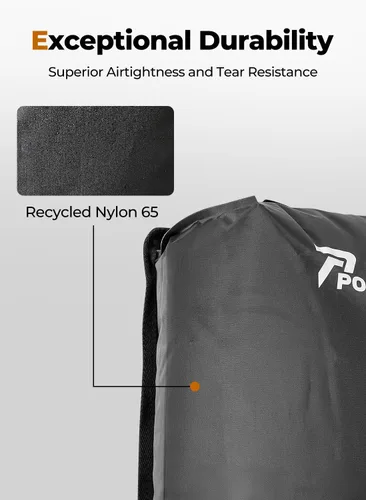 Vista 4 de Bolsas de vacío para viajes con bomba, bolsa reutilizable para ahorrar espacio, cubos de embalaje al vacío impermeables IP67 para maletas de viaje