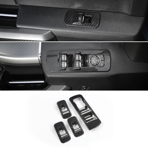 Vista 10 de Voodonala para F-150 2015-2020 Panel de elevación de ventana de puerta de coche para Ford F150 2015-2020 Adornos