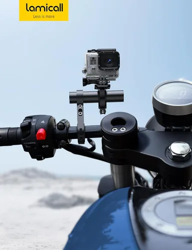 Vista 7 de Lamicall Extensor de manillar de bicicleta - Extensión de manillar de aleación de aluminio de 4 pulgadas de largo para bicicleta y motocicleta
