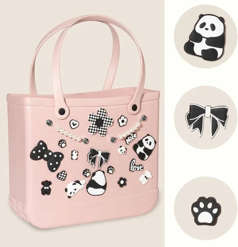 Vista 10 de Mon Caramel Resina Bolsa de Playa Accesorios Encantos,Resina Playa Totes Accesorios Insertos,Daisy Flower Bag Charms