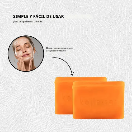Vista 4 de Jabón Kojie San para aclarar piel y cuerpo - Jabón de ácido kójico original, barra removedora de manchas oscuras con glicerina y aceite de árbol