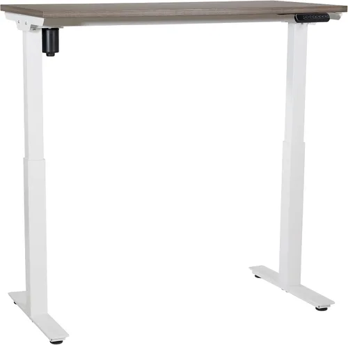 Vista 5 de Office Star Prado - Mesa motorizada de altura ajustable de 4 pies con control de memoria programable de 4 posiciones, parte superior de nogal urbano