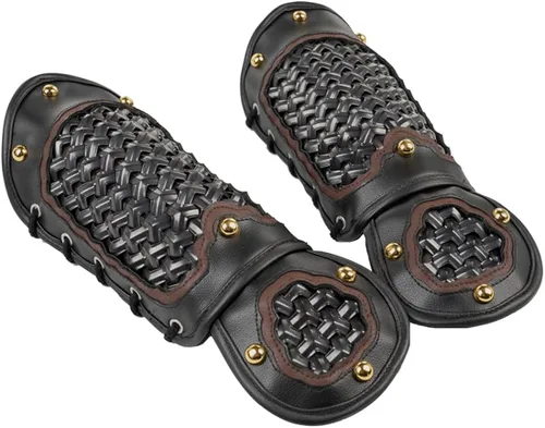 Vista 6 de PHYNEDI Armor Tactical Equipment - Juego completo de protectores de entrepierna protectores de hombro y caballero guerrero medieval samurái