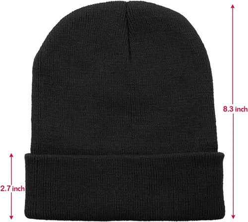 Vista 3 de Gorro de punto para hombres y mujeres, cálido y lindo gorro para invierno