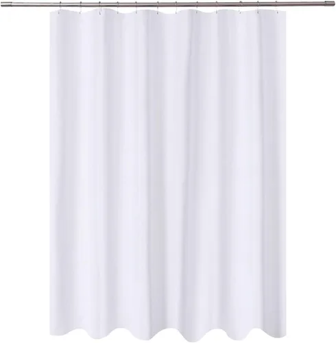 Vista 22 de N&Y Home Cortina o forro de tela para ducha, lavable a máquina, estrecho, negro, de 36 x 72 pulgadas Hotel Quality, Bottom Magnets, Washable