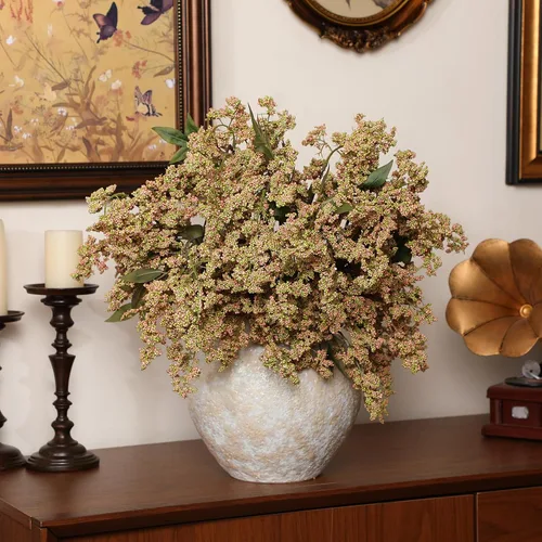 Vista 24 de Zeyune 3 tallos de bayas artificiales de 35 pulgadas, decoración