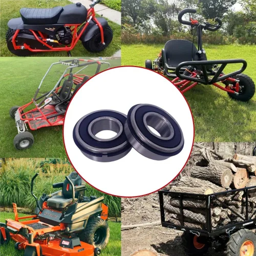 Vista 2 de DEEG 4 unidades 99502HNR Rodamiento de buje de rueda ID 5/8" x OD 1-3/8" x Ancho 7/16" Doble sello y anillo elástico, reemplazo para kart, mini