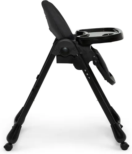Vista 11 de Little Folks by Delta Children 2-in-1 SlimFold High Chair for Babies and Toddlers, Black Negro